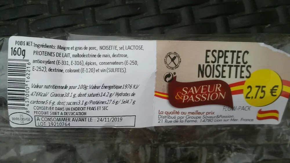 Espetec noisettes