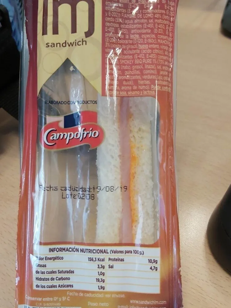 Sanwitch lomo horneado
