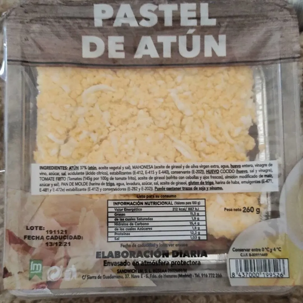 Pastel de atún