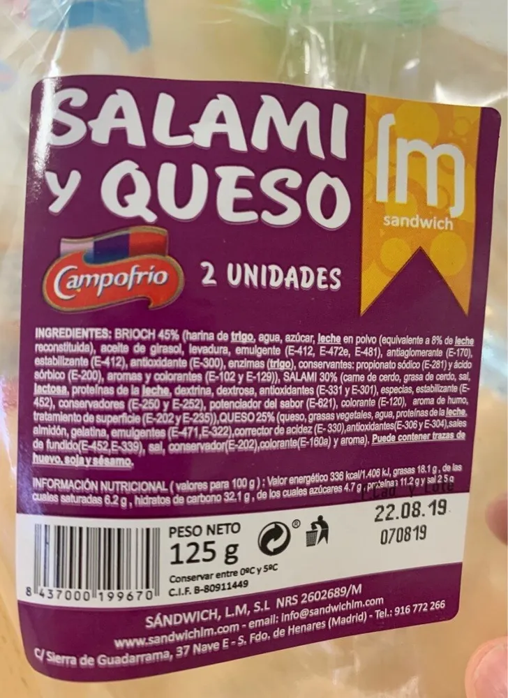 Pulguitas Salami y Queso