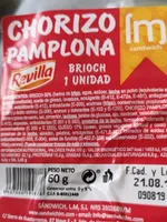 Chorizo Pamplona Brioch