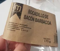 Bocadillo  de bacón barbacoa