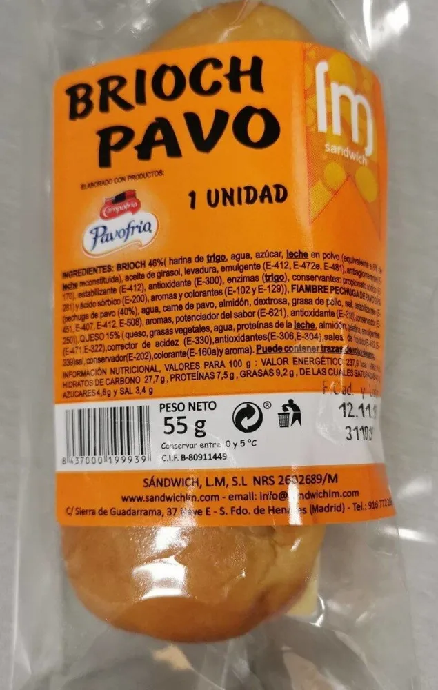 Brioch pavo