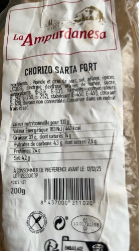 Chorizo santa fort