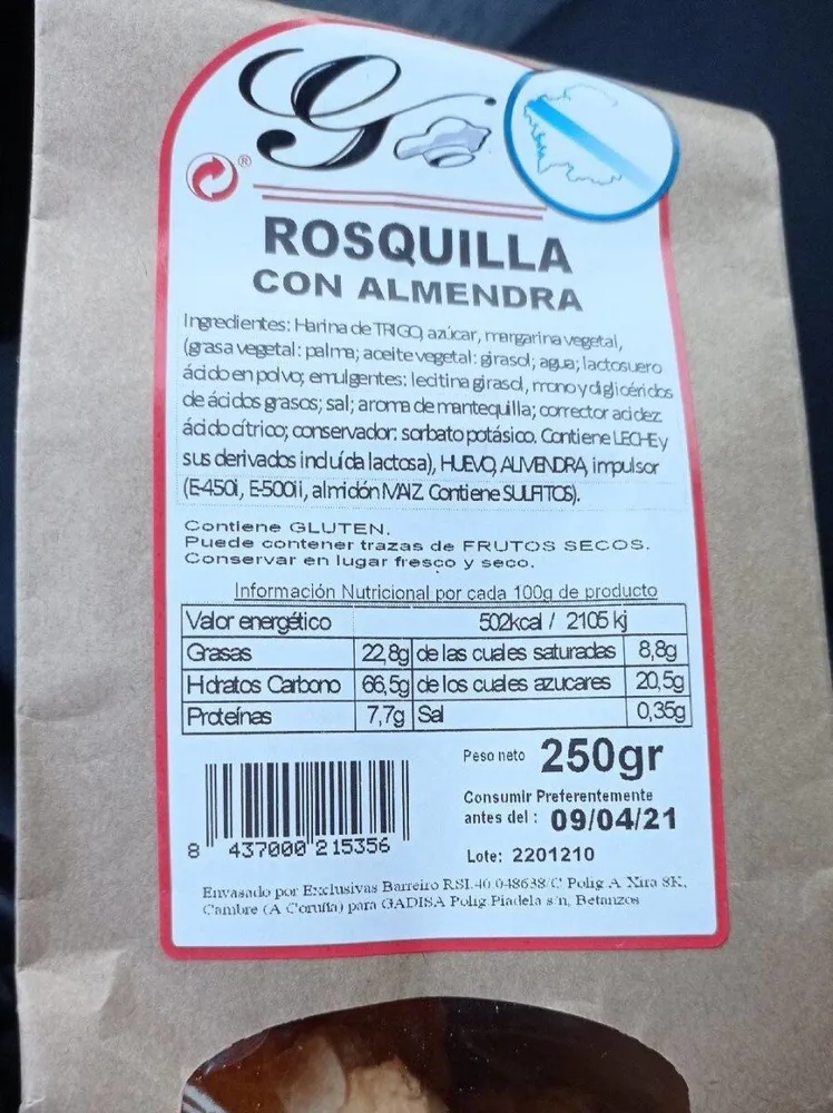 Rosquilla con almendra