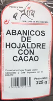 Abanicos de hojaldre con cacao