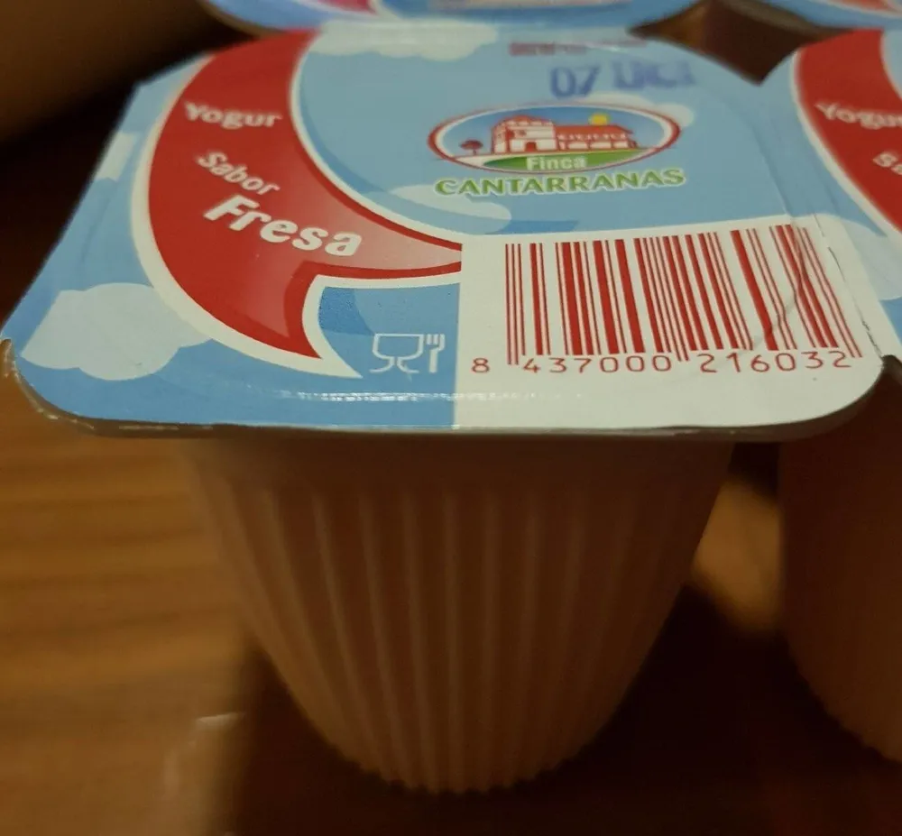 Yogur sabor fresa