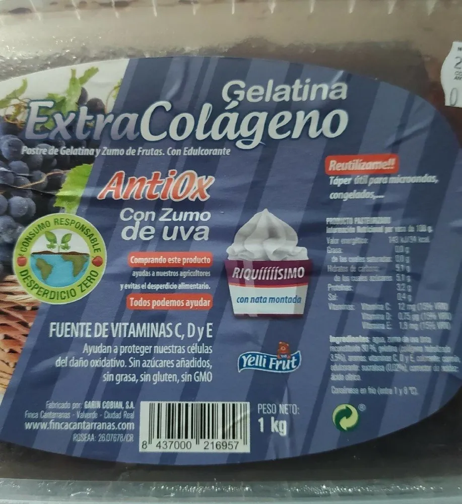 Gelatina Extracolageno antiox