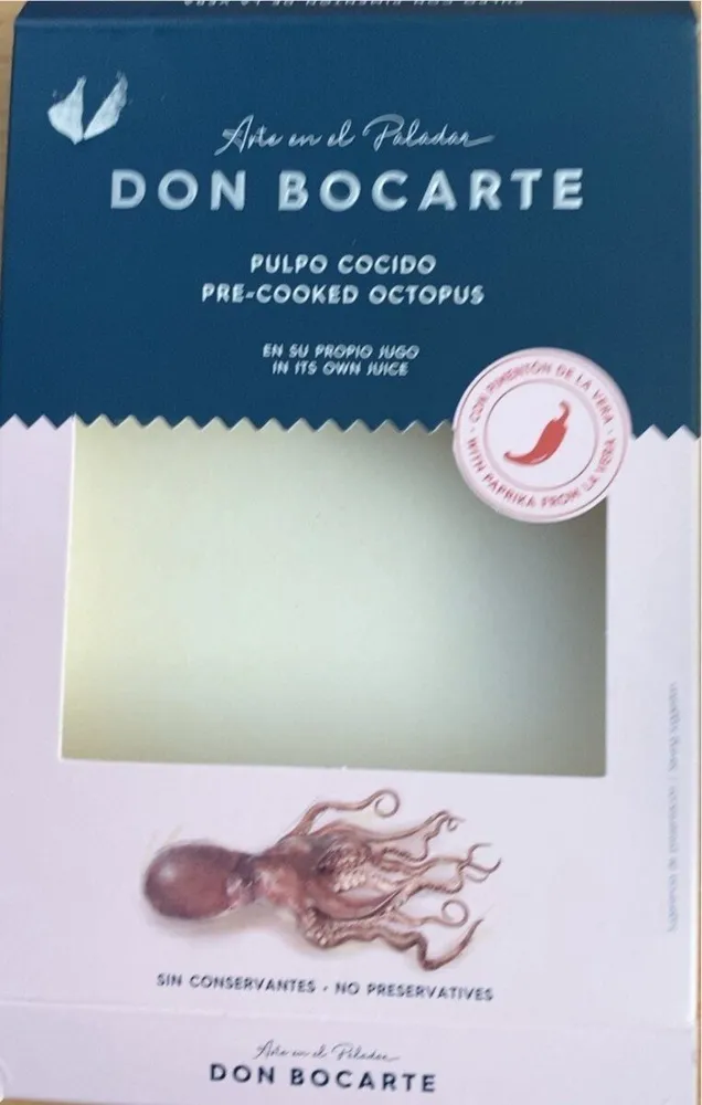 Pulpo cocido