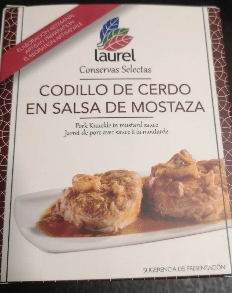 Codillo de cerdo en salsa de mostaza
