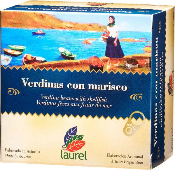 Verdinas con almejas
