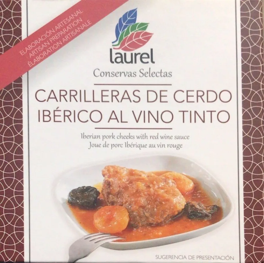 Carrilleras de cerdo ibérico al vino tinto