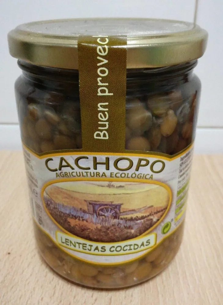 Lentejas cocidas ecológicas