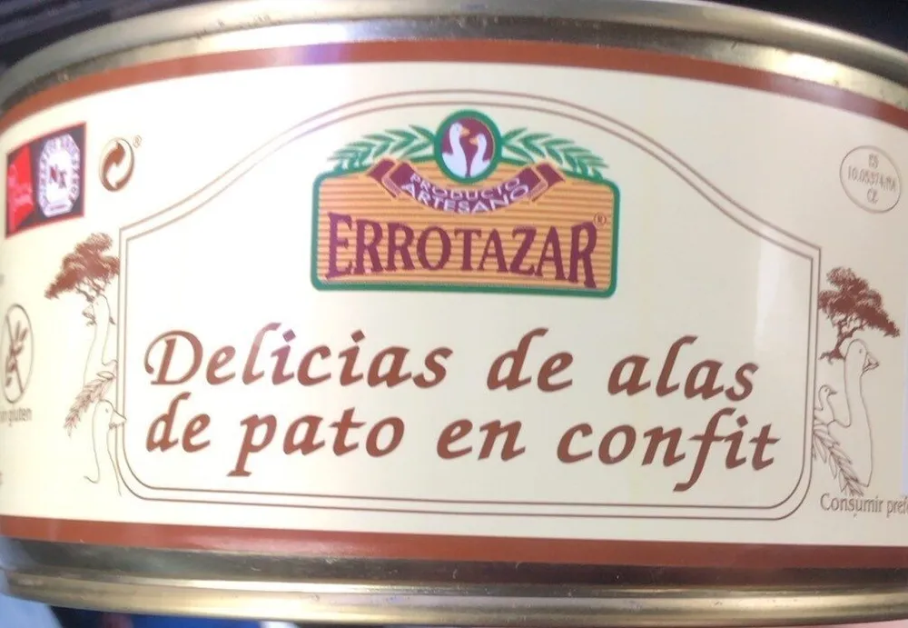 Delicias de alas de pato en confit