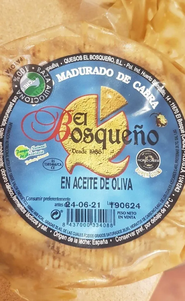 Queso Madurado de cabra en aceite