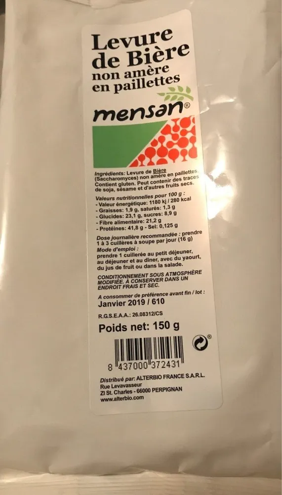 Levure de Bière non amère en paillettes
