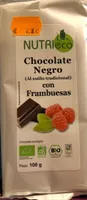Chocolate negro con frambuesas
