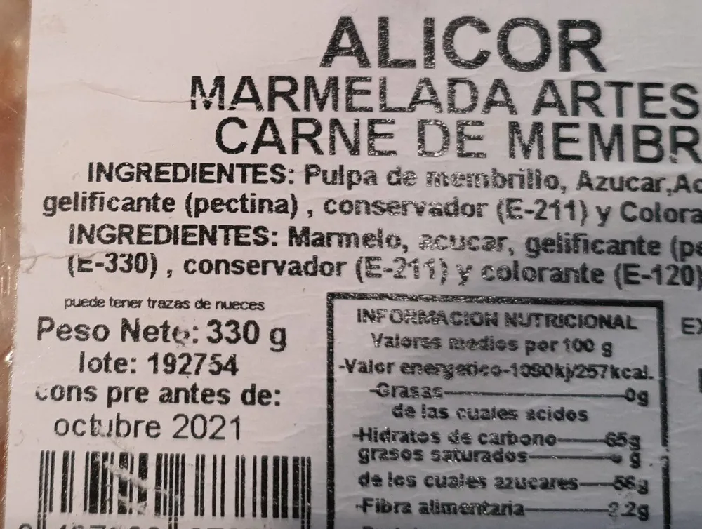Mermelada de Membrillo
