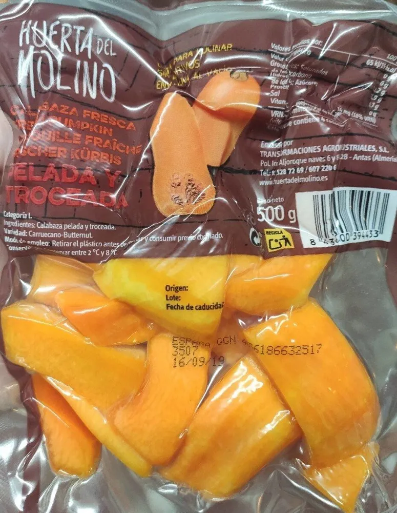 Calabaza fresca