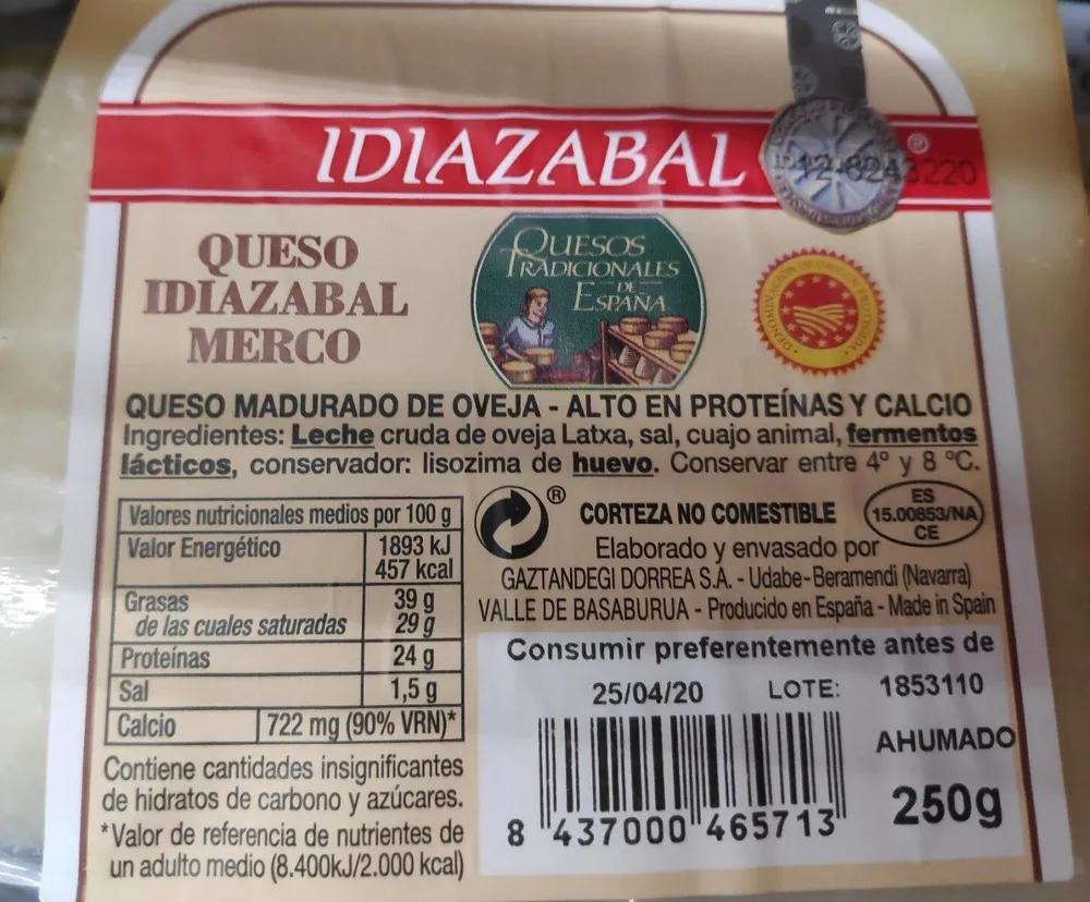 Queso madurado de oveja