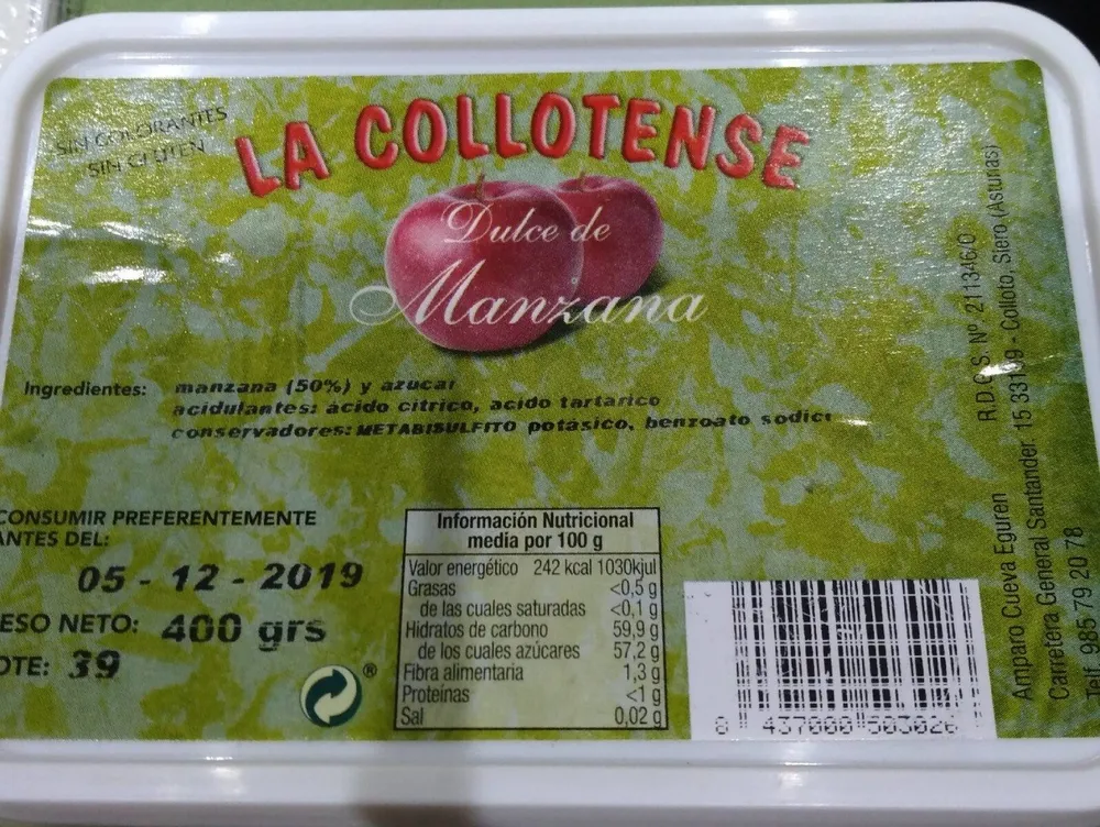 Dulce de manzana