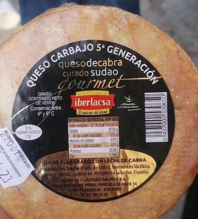 Queso de cabra curado sudao