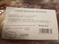 Jamón serrano bodega