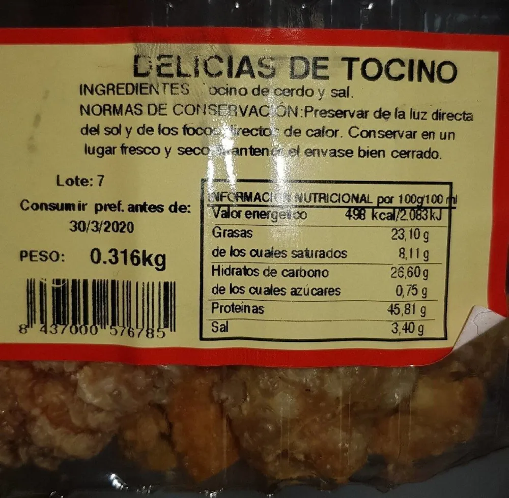Delicias de tocino