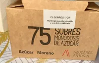 Sobres monodosis azucar moreno