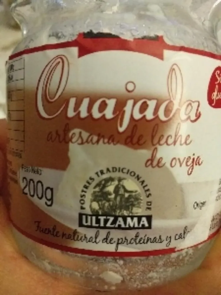 Cuajada artesana de leche de oveja sin gluten tarro