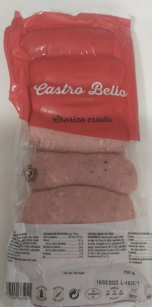 Chorizo criollo