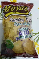 Patatas fritas tipo chips sabor ajo y perejil