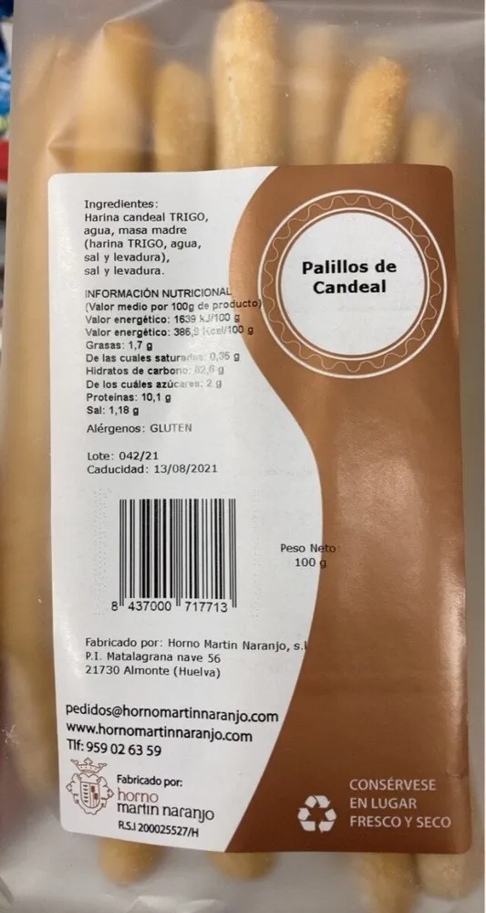 Palillos de candeal