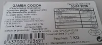 Gamba cocida elaborada FAO34