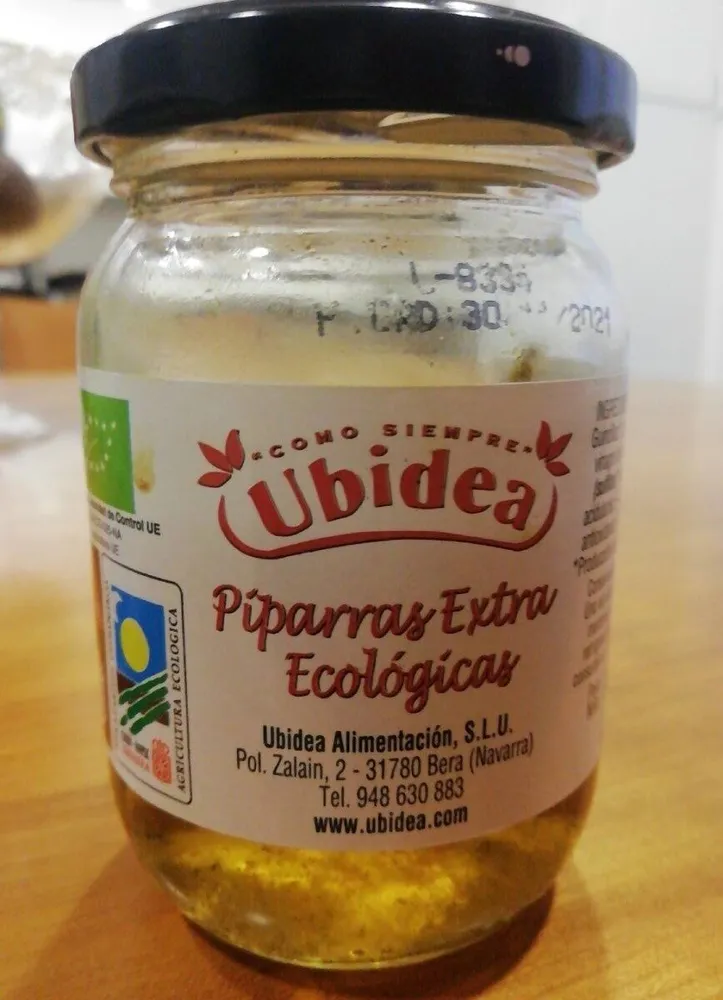 Piparras extra ecológicos
