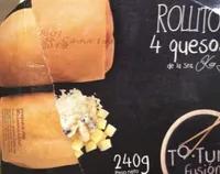 Rollitos cuatro quesos