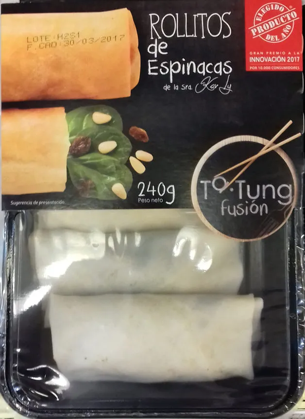 Rollitos de espinacas