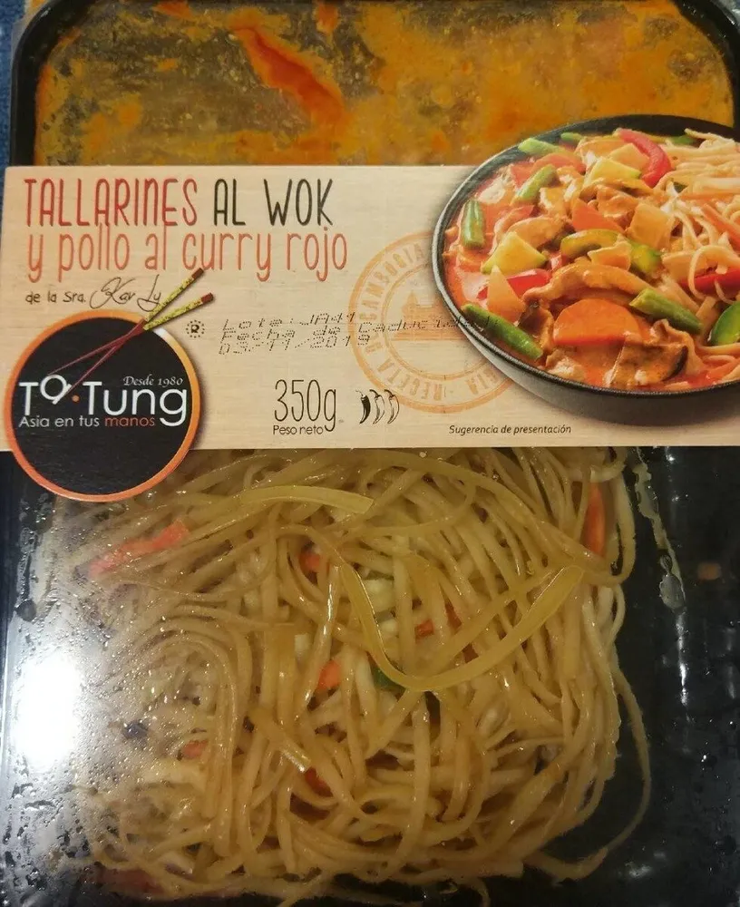 Tallarines al wok
