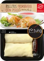 Rollitos de primavera con pollo