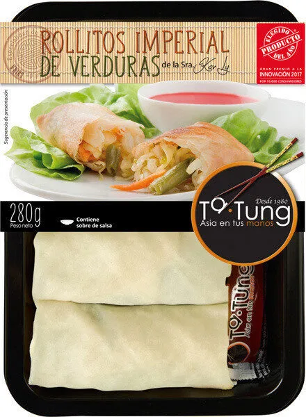 Rollitos imperial de verduras