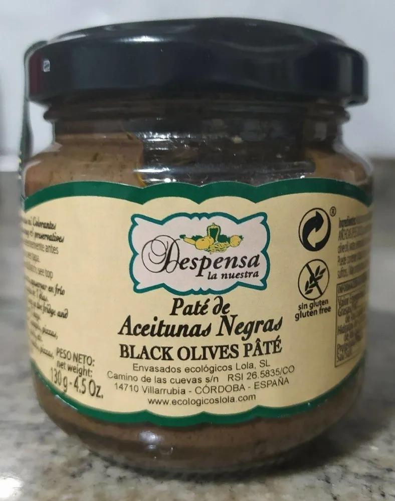Paté de aceitunas negras