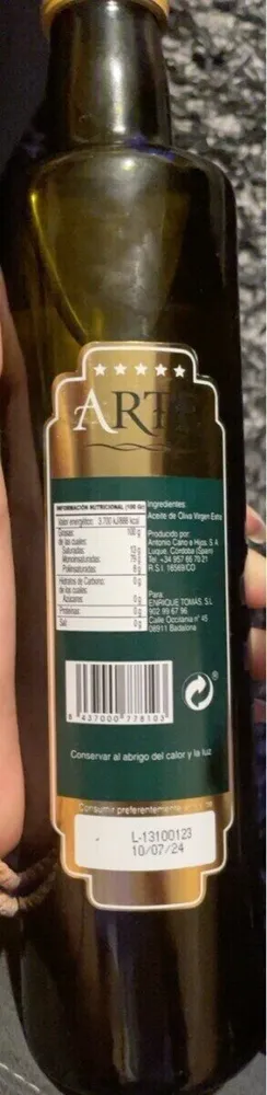Aceite de Olivia Virgen Extra