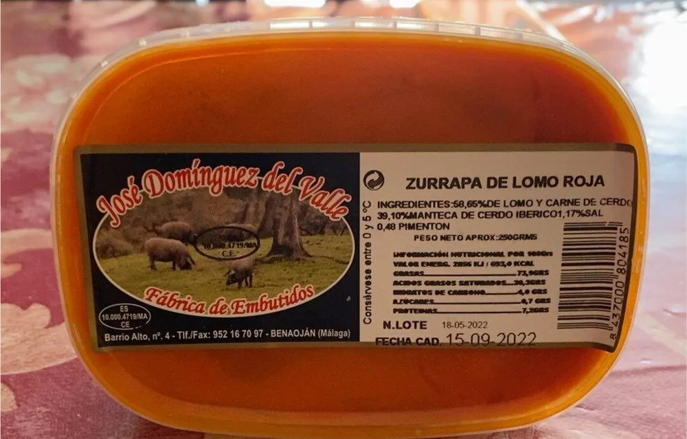 ZURRAPA DE LOMO ROJA
