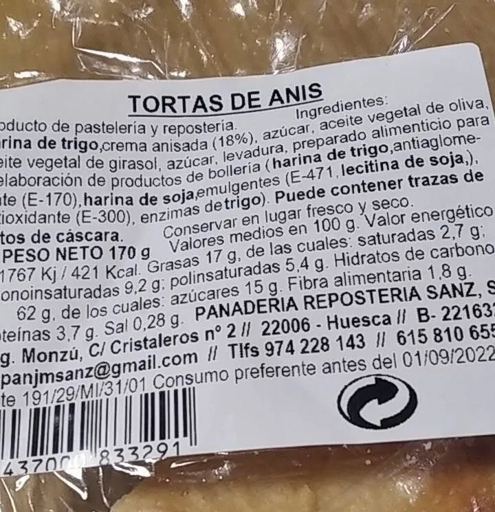 Tortas de anis