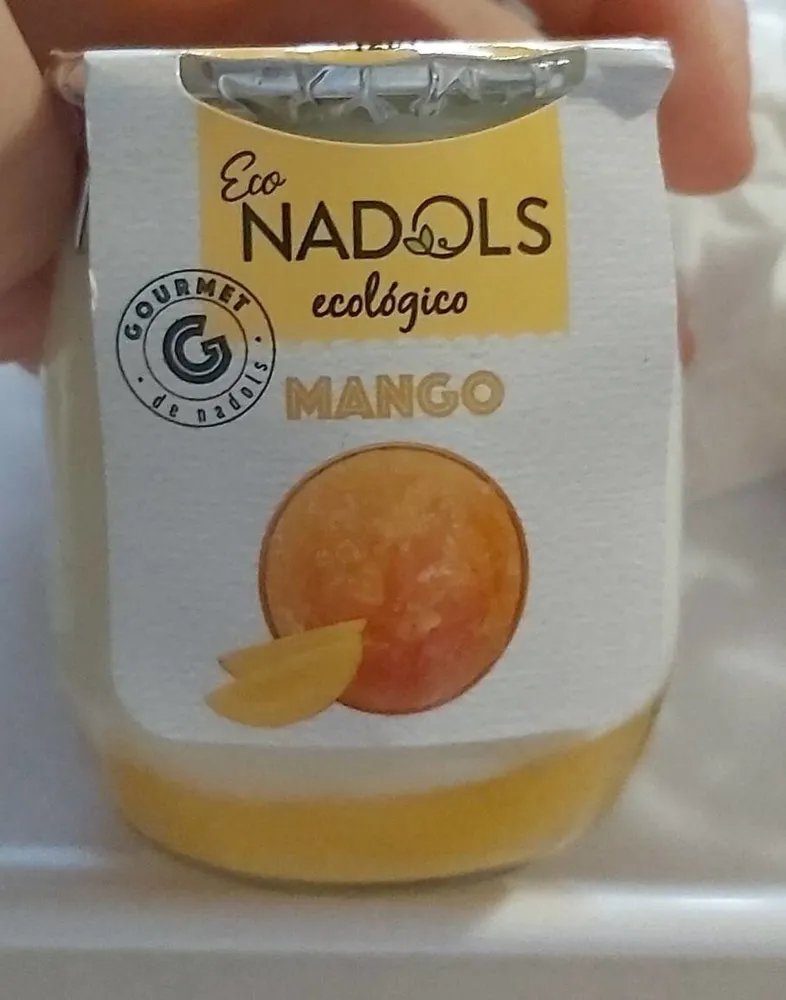 Yogurt con mermelada de mango