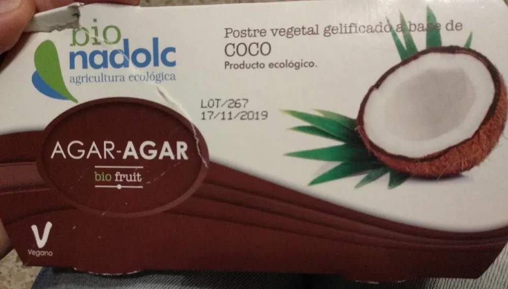 Postre vegetal a base de Coco