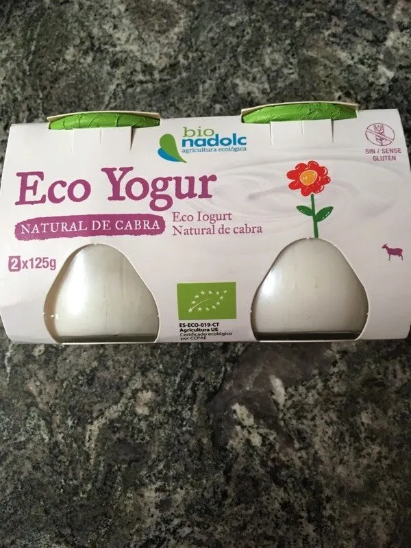 Eco yogur natural de cabra