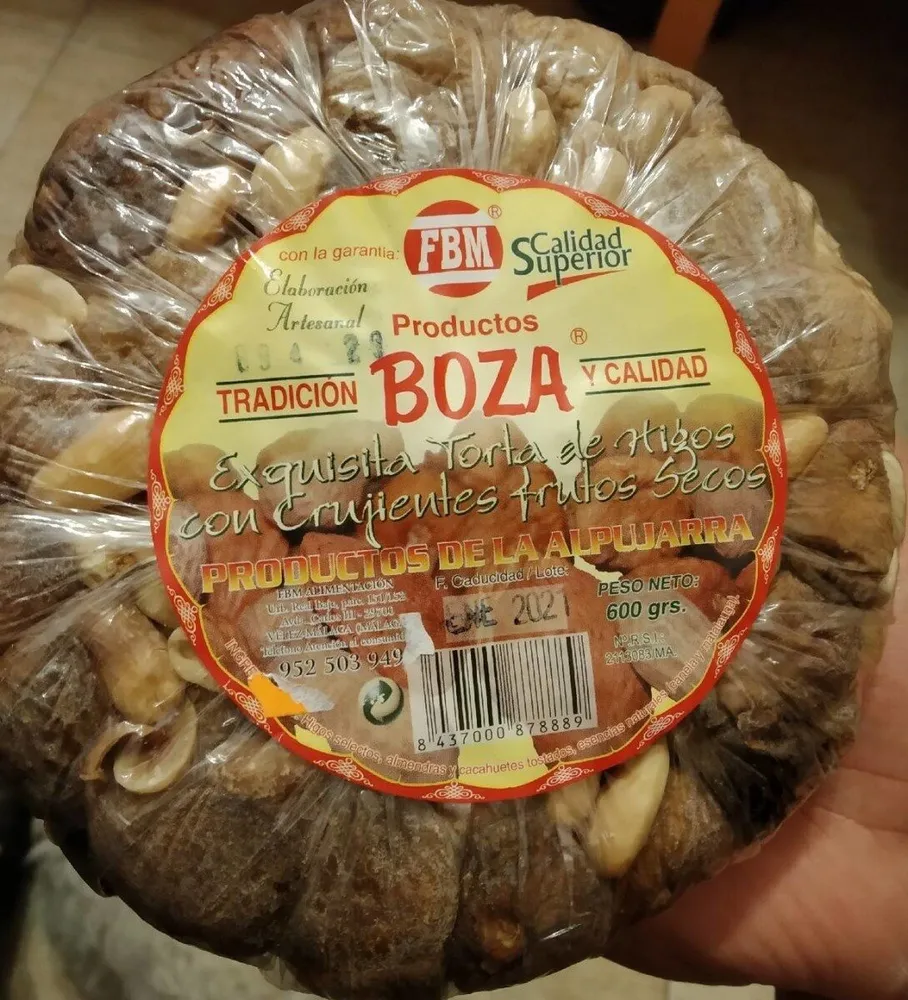 Torta de higo con frutos secos