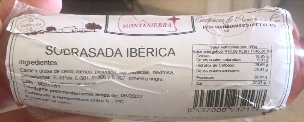 Sobrasada Iberica