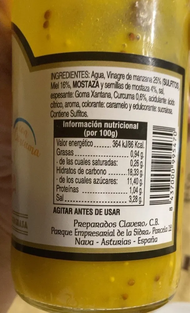 Salsa miel y mostaza